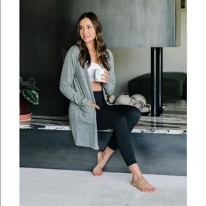 Zyia army green boyfriend cardigan Xs